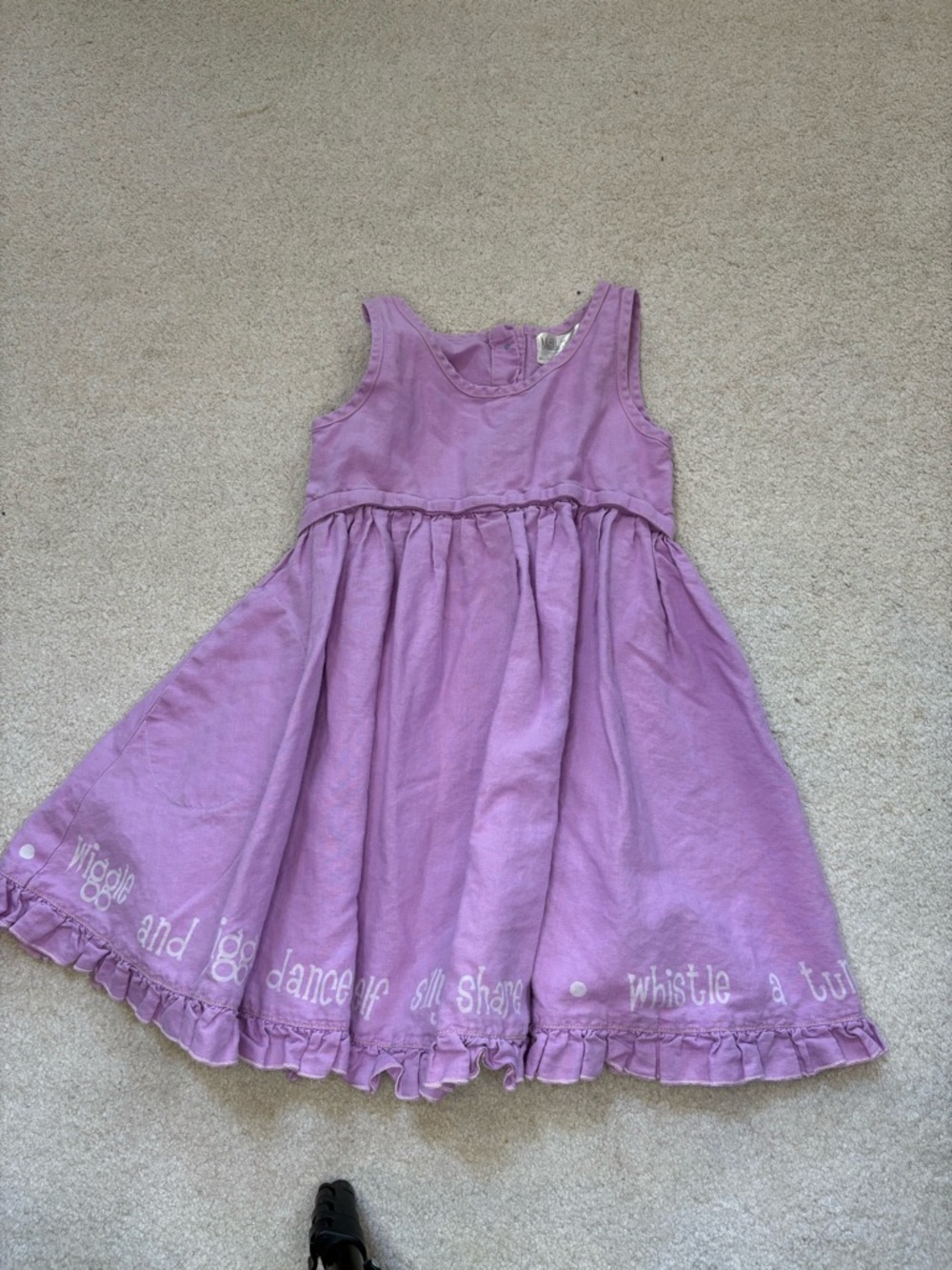 Matilda Jane Lavender Sleeveless Ruffle-Hem Dress
